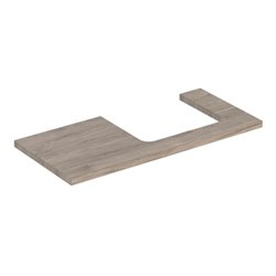 Geberit Waschtisch-Platte One 105x3x47cm, N hick./Mela Holz, AS re