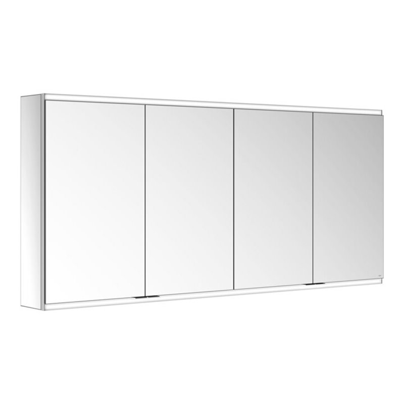 Keuco Spanplattenschraube Royal Modular 2.0 beleuchtet 160x70x16cm, 2 SD, 2 Dpl-LS, WV, 4 Tür.