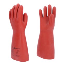 KS Tools Elektriker-Schutzhandschuh mit mechanischem Schutz, Klasse 4, rot