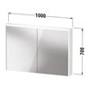Duravit LED-Spiegel D-Code 2.0 m Steckd. 2 T, Lichtf o, 100x70x14,8cm, fjordg ma