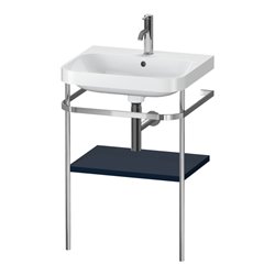 Duravit Möbelwaschtisch-Kombi Happy D.2 Plus 57,5x49cm, 1 HL, blau s-matt, m Konsole