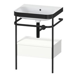 Duravit Möbelwaschtisch-Kombi Happy D.2 Plus 57,5x49cm, o HL, w m, m Konso, 1 Lad