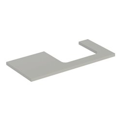 Geberit Waschtisch-Platte One 105x3x47cm, greige/lackiert m, AS re