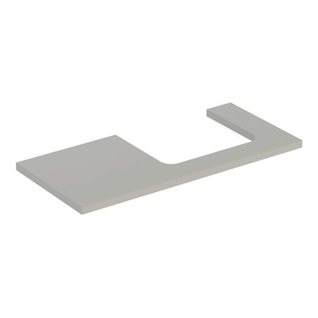 Geberit Waschtisch-Platte One 105x3x47cm, greige/lackiert m, AS re