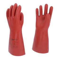 KS Tools Elektriker-Schutzhandschuh mit mechanischem Schutz, Klasse 2, rot