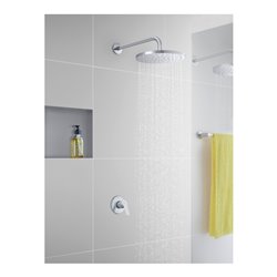 Duravit Fertigset UP-Brause-Einhebelmischer D-Code Keramikmischsystem, rund, 27 l, chrom