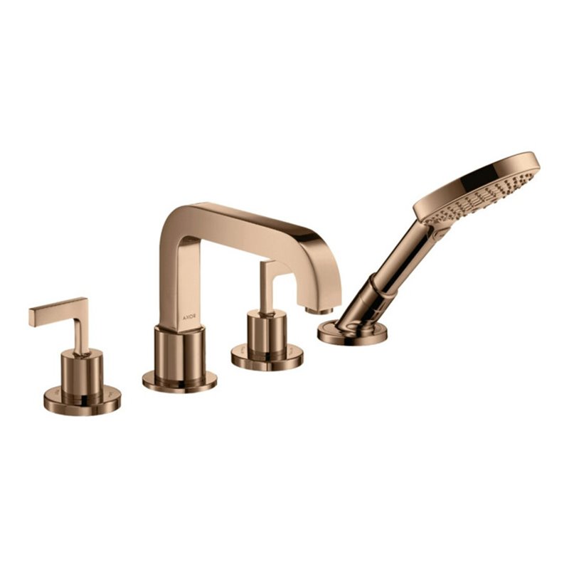 hansgrohe Fertigmontageset Axor Citterio 4-L-BW-Rand-Arm., m Hebelgr., pol. r gol