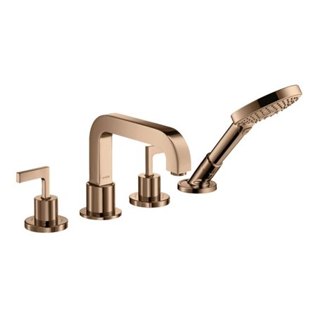 hansgrohe Fertigmontageset Axor Citterio 4-L-BW-Rand-Arm., m Hebelgr., pol. r gol