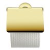 Duravit Papierrollenhalter Starck T 12,5x8,3cm, mit Deckel, Gold poliert