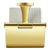 Duravit Papierrollenhalter Starck T 12,5x8,3cm, mit Deckel, Gold poliert