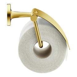Duravit Papierrollenhalter Starck T 12,5x8,3cm, mit Deckel, Gold poliert