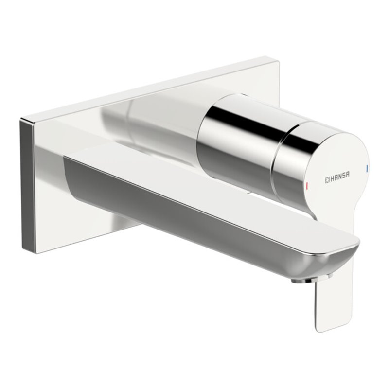 Hansa Fertigmontageset HANSALIGNA UP-Waschtisch-Einhebelmischer, Ausladung 190mm, chrom