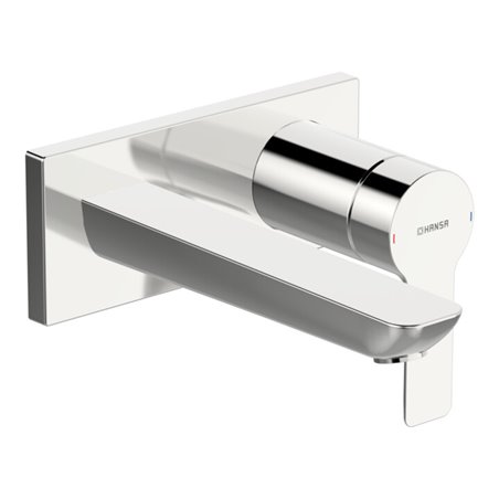 Hansa Fertigmontageset HANSALIGNA UP-Waschtisch-Einhebelmischer, Ausladung 190mm, chrom