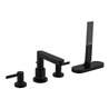 hansgrohe Fertigmontageset Finoris 4-L-BW-Rand-Arm., mit sBox, schwarz matt