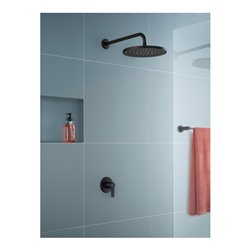 Duravit Fertigset UP-Brause-Einhebelmischer D-Code Keramikmisch., rund, 27 l, schwarz matt