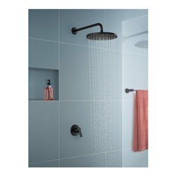 Duravit Fertigset UP-Brause-Einhebelmischer D-Code Keramikmisch., rund, 27 l, schwarz matt