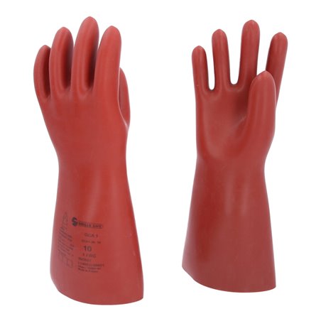 KS Tools Elektriker-Schutzhandschuh mit mechanischen und thermischen Schutz, Klasse 1, rot