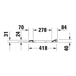 Duravit WC-Sitz D-Code ohne Absenkautomatik, abnehmbar, weiß