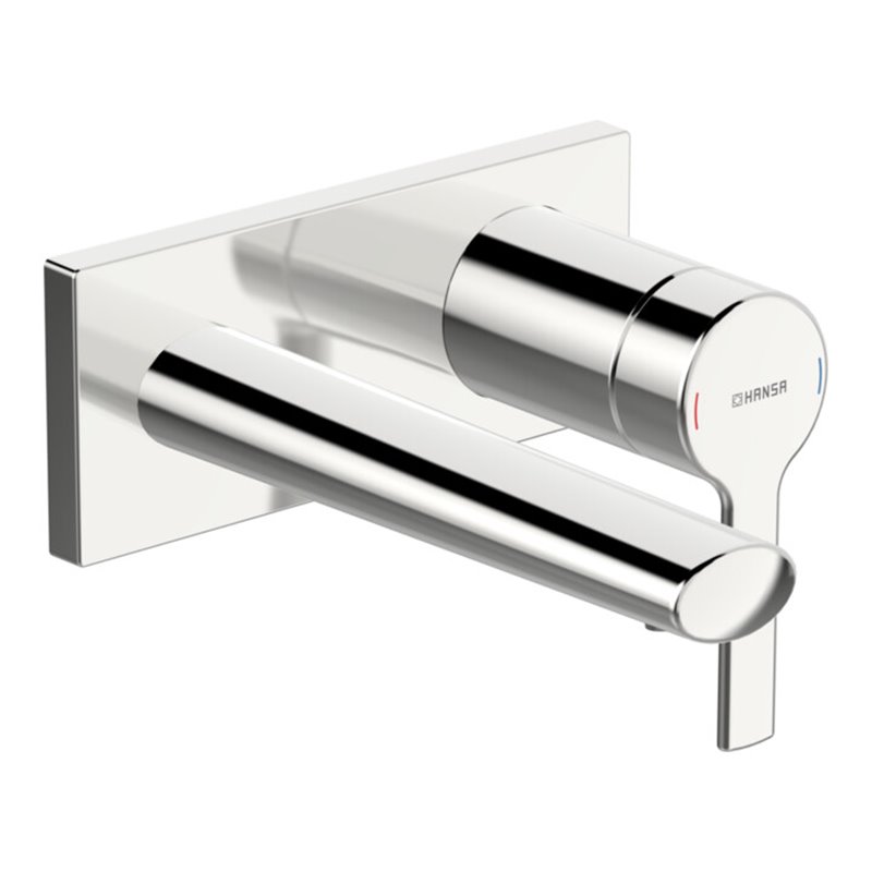 Hansa Fertigmontageset HANSARONDA UP-Waschtisch-Einhebelmischer, Wd-mont., Ausl. 186mm, chrom