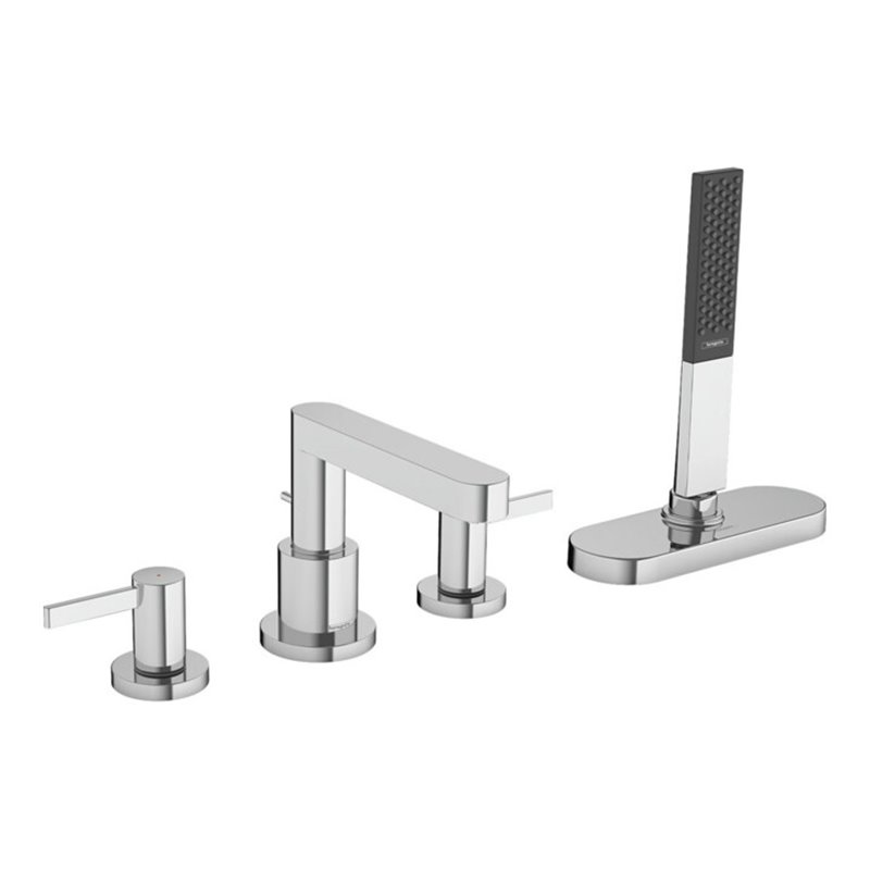 hansgrohe Fertigmontageset Finoris 4-L-BW-Rand-Arm., mit sBox, chrom