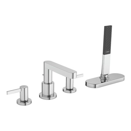 hansgrohe Fertigmontageset Finoris 4-L-BW-Rand-Arm., mit sBox, chrom