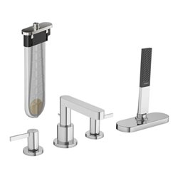 hansgrohe Fertigmontageset Finoris 4-L-BW-Rand-Arm., mit sBox, chrom