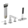 hansgrohe Fertigmontageset Finoris 4-L-BW-Rand-Arm., mit sBox, chrom
