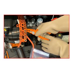 KS Tools Elektriker-Schutzhandschuh mit Schutzisolierung, Klasse 2, weiß