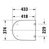 Duravit WC-Sitz D-Code vormont., o. Absenkaut., abnehmbar, weiß