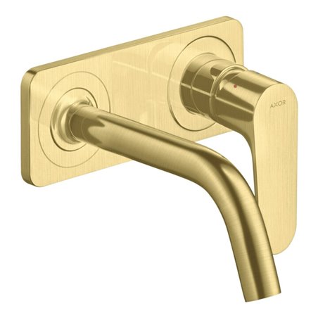 hansgrohe Fertigset Axor Citterio M UP-Waschtisch-Einhebelmischer, Ausl. 167mm, m Pl., brush. br