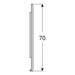 Geberit Lichtspiegel Option Plus 160x70cm, Alu elox., dir./ind. Beleucht.
