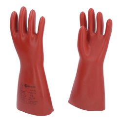 KS Tools Elektriker-Schutzhandschuh mit mechanischen und thermischen Schutz, Klasse 00, rot