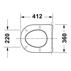 Duravit WC-Sitz D-Code mit Absenkautomatik, weiß