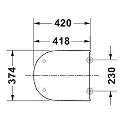 Duravit WC-Sitz D-Code mit Absenkautomatik, weiß