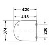 Duravit WC-Sitz D-Code mit Absenkautomatik, weiß