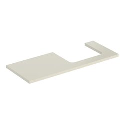 Geberit Waschtisch-Platte One 120x3x47cm, sand-grau/l hg, Ausschn re