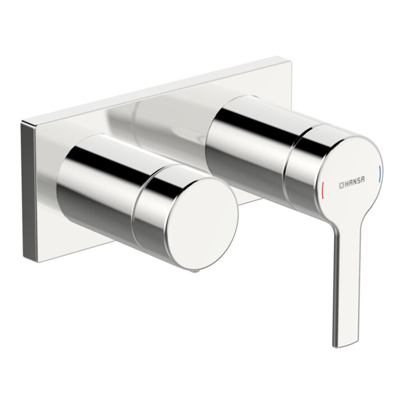 Hansa Fertigmontageset HANSARONDA UP-Wannen-Einhebelmischer, chrom