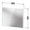 Duravit LED-Spiegel D-Code 2.0 80x70x5cm, 6 W, grün ma, Lichtfeld oben