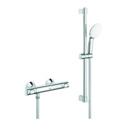 Grohe Thermostat-Brausebatterie Grohtherm 500 34796_1 mit Brausegarnitur 600mm chrom