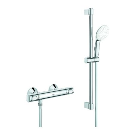 Grohe Thermostat-Brausebatterie Grohtherm 500 34796_1 mit Brausegarnitur 600mm chrom