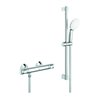 Grohe Thermostat-Brausebatterie Grohtherm 500 34796_1 mit Brausegarnitur 600mm chrom