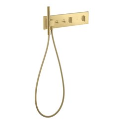 hansgrohe Fertigset ShowerComposition UP-THM, 2 Verbr., brushed gold optic