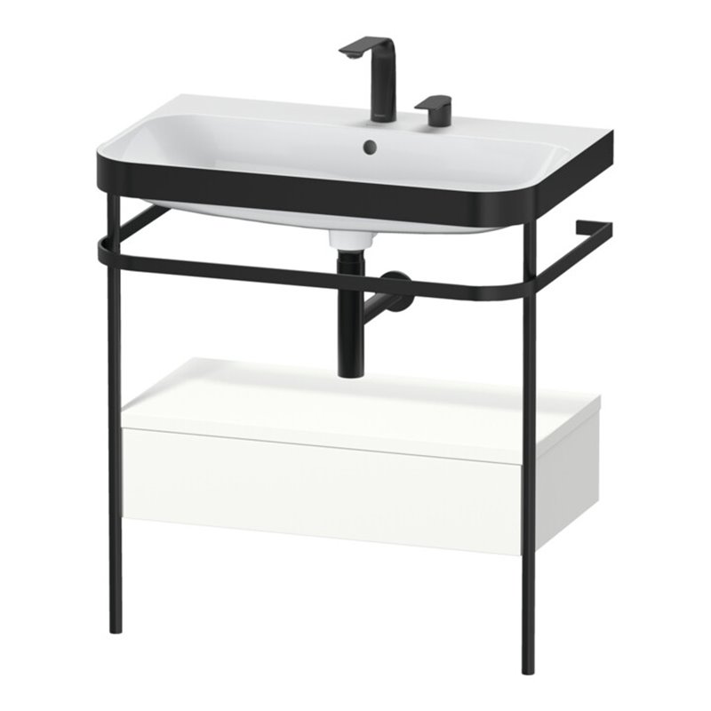 Duravit Möbelwaschtisch-Kombi Happy D.2 Plus 77,5x49cm, 2 HL, w m, m Konso, 1 Lad