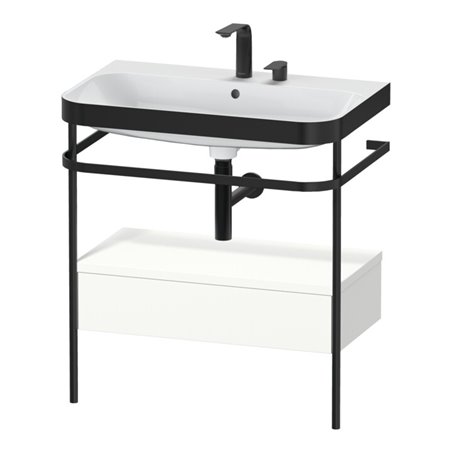 Duravit Möbelwaschtisch-Kombi Happy D.2 Plus 77,5x49cm, 2 HL, w m, m Konso, 1 Lad