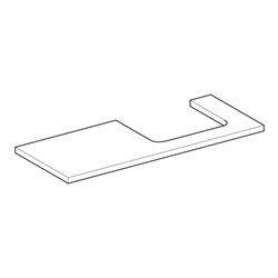 Geberit Waschtisch-Platte One 120x3x47cm, Eiche/Mela Holz, Ausschn re