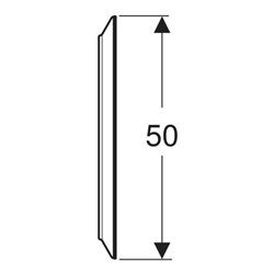 Geberit Lichtspiegel Option Round d 50cm, direkte-/indirekte Beleuchtung