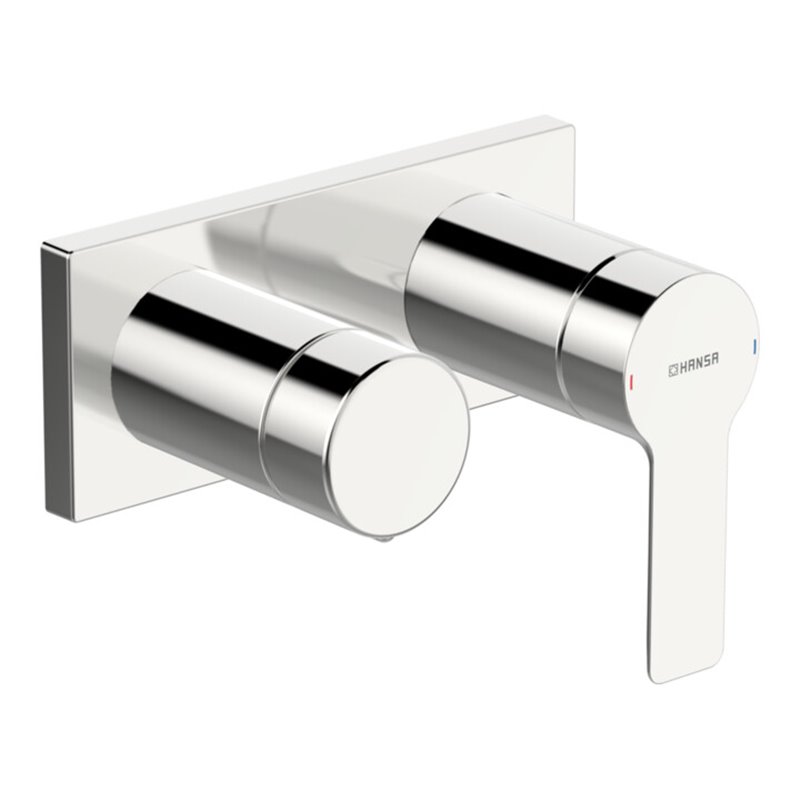 Hansa Fertigmontageset HANSALIGNA UP-Wannen-Einhebelmischer, Drehumstellung, chrom