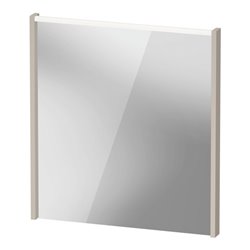 Duravit LED-Spiegel D-Code 2.0 65x70x5cm, 5 W, Tau matt, Lichtfeld oben