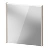 Duravit LED-Spiegel D-Code 2.0 65x70x5cm, 5 W, Tau matt, Lichtfeld oben