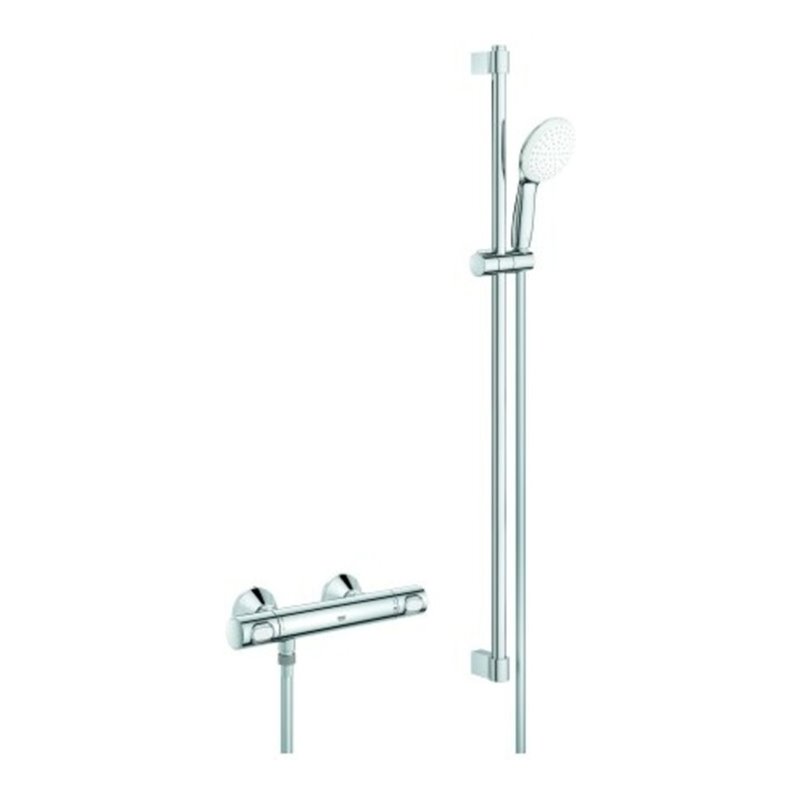 Grohe Thermostat-Brausebatterie Grohtherm 500 34797_1 mit Brausegarnitur 900mm chrom